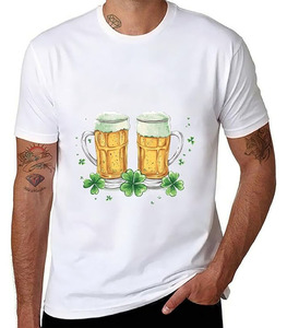Camisetas de Punto con Cuello Redondo 100% Algodón de Alta Calidad al por Mayor 2025 para Hombre, Camisetas Informales de Verano de Manga Corta Transpirables - Product Image 1