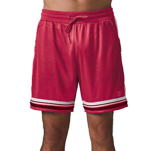 Men 100% Cotton Summer Shorts Breathable Casual Street wear Mesh Shorts <b>Elastic</b> Waist Lightweight Jogging Gym Shorts - Product Image 2
