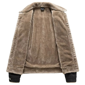 Chaqueta Casual de Otoño para Hombre, de Mezclilla PU, con Cierre de Cremallera, Cuello Alto, Impermeable, con Logotipo Frontal - Servicio OEM - Product Image 4