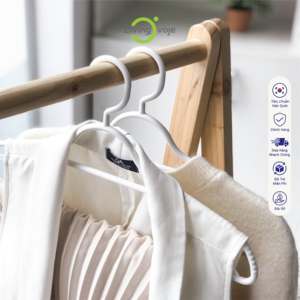 Cintre en plastique souple antidérapant pour boutique et supermarché, moulé par injection, gain de place, pour magasin de vêtements - Product Image 2