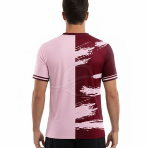 Camiseta de Fútbol Transpirable de Manga Corta de Alta Calidad con Diseño Personalizado, Logotipo y Nombre del Equipo para Hombre - Product Image 3