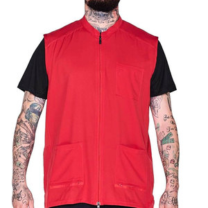 Veste de Barbier Professionnelle Personnalisée Imperméable Respirante avec Poche Poitrine Col Montant Matière Douce Confortable pour Salon de Coiffure Coupe Mi-longue - Product Image 1