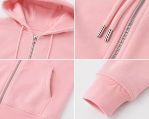 Sweat à capuche zippé pour homme, conçu avec un tissu doux et lisse, offrant un confort décontracté pour un style moderne et un usage quotidien. - Product Image 6