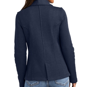 Top Selling Women's Woolen Woven <b>Button</b> Solid Outwear <b>Blazer</b> with High Quality Material - Product Image 5