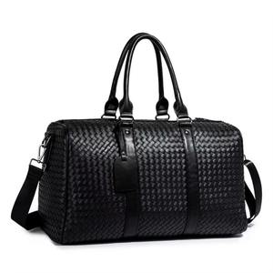 DERVO INTERNATIONAL INDUSTRY Nueva Bolsa de Viaje Deportiva de Cuero Negra Unisex, Elegante y Grande, Ideal para Fin de Semana, con Cierre, en Oferta - Product Image 1