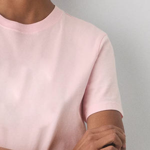 T-shirt classique à col rond, coupe ajustée, mélange de coton, décontracté pour le quotidien / Haut confortable et élégant, prix de gros pour les commandes en gros 2026 - Product Image 4