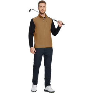 Waterproof Men Golf Vest Stain Resistant Softshell Sport Body <b>Warmer</b> Quick Dry Performance Athletic Gilet Outerwear - Product Image 5
