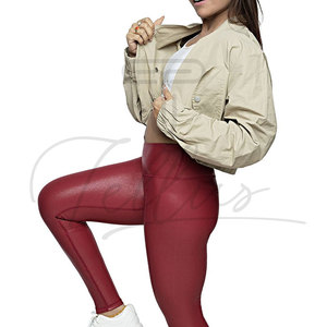 Chaqueta Corta Acolchada de Lona para Mujer, Personalizable, en Tendencia, para Clima Frío, Chaquetas Cortas para Mujer - Product Image 4