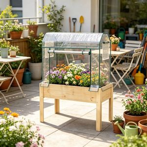 Raised Garden <b>Bed</b> with Greenhouse <b>Cover</b> - Product Image 6