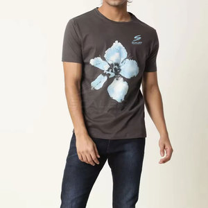 T-shirt décontracté pour homme en coton 100% de haute qualité, tissu doux, coupe confortable, imprimé personnalisé sur le devant, écologique, respirant, séchage rapide, idéal pour l'été - Product Image 6