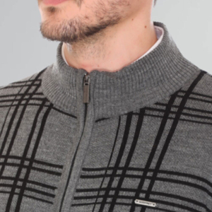 Wholesale <b>Men's</b> Zip up Knitted Sweaters Casual Wear Warm Winter Zipper <b>Cardigan</b> <b>Long</b> Sleeve <b>Men's</b> Sweaters - Product Image 3