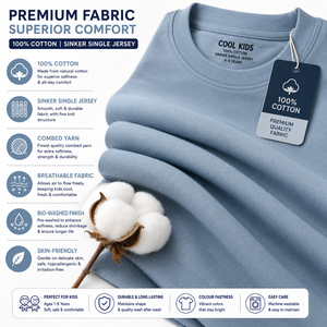 เสื้อยืดคอกลมแขนสั้นทรงปกติผ้าเจอร์ซีย์คอตตอน 100% พิมพ์ลายการ์ตูนสีสันสดใสแบบรีดร้อน คลับเด็กเท่ๆ รุ่นสั่งทำพิเศษ - Product Image 6