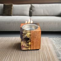 Brûleur d'encens artisanal ArtisanVibe Medkhan Dukhoon Bakhoor en résine de bois de santal, écologique, 100% naturel, diffuseur pour la maison et la mosquée