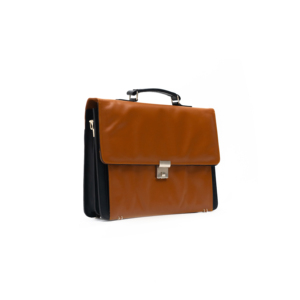 Premium Genuine <b>Leather</b> Luxury Lightweight Laptop Briefcase <b>Men</b> Business Messenger Shoulder <b>Bag</b> Buckle Closure Gold Hardware - Product Image 3