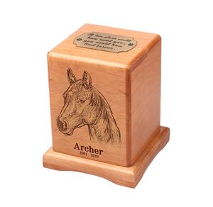 Wood Pet Urn <b>For</b> <b>Ashes</b> Dog Cat <b>Box</b> Personalized Cremation Casket Engraved Bespoke Small Medium Large - Product Image 1