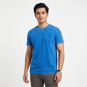 Camiseta de Algodón Interlock Premium para Hombre, Cuello Redondo, Acabado Suave, Uso Diario, Fábrica de Ropa OEM ODM - Product Image 6