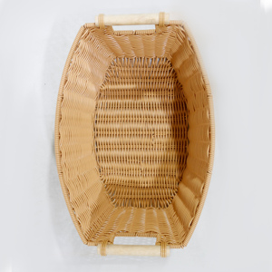 Woven <b>Storage</b> <b>Baskets</b> with Handle Organizer Decorative Boxes <b>Wicker</b> <b>Baskets</b> Poly <b>Baskets</b> for <b>Storage</b> - Product Image 5