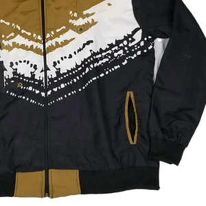 Chaqueta Cortavientos de Poliéster con Cremallera Completa, Ligera, con Puños Elásticos, Bolsillos con Ribete, Estampado, Tallas Grandes, Ajustable, en Colores Negro, Dorado Antiguo y Blanco - Product Image 6