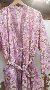 2025 nouveau produit main cravate teinture Kimono veste vacances Boho coupe ample veste vêtements de plage couvrir vacances d'été femmes Kimono Robe - Product Image 3