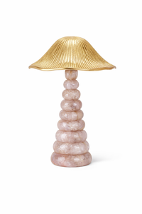 Precio al por mayor, escultura decorativa de resina y mármol con forma de hongo, figura de lujo para decoración de mesa, resina azul. - Product Image 2