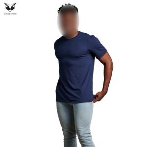 Camisetas Deportivas de Manga Corta de Algodón de Alta Calidad, Servicio OEM, Último Estilo, con Tecnología de Absorción de Humedad para Gimnasio - Product Image 2