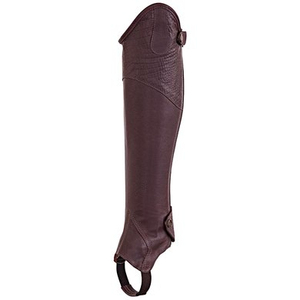 Latest Design Horse Riding <b>Half</b> <b>Chaps</b> Adjustable PU/Leather Girth Stirrups Racing <b>Chaps</b> All Colors Women Custom Comfortable - Product Image 6