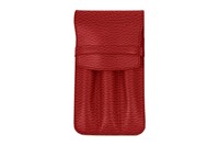 Boîte de rangement pour stylos en cuir de qualité supérieure, fabriquée à la main, durable, avec 3 compartiments amovibles, taille personnalisable, étui de présentation portable, cadeau original