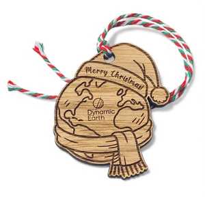 Ornements de Noël en bois de luxe faits à la main, décorations de fêtes modernes personnalisées, décorations de Noël pour la maison, cadeau - Product Image 3