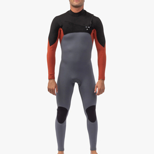 Combinaison de plongée intégrale unisexe à fermeture éclair sur la poitrine, manches longues imprimées, néoprène 0,5 mm-2,0 mm, col rond, color-block, imperméable, toutes saisons, adulte - Product Image 6