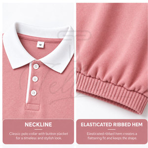 Fashionable <b>Women's</b> Summer Cropped for <b>Polo</b> <b>Neck</b> Top Breathable <b>Womens</b> Slim Fit <b>Polo</b> Top Custom Cotton Knit Fabric <b>Polo</b> Shirts - Product Image 5