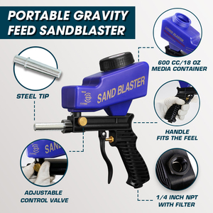 LEMATEC <strong>Sandblaster</strong> Spray <strong>Gun</strong> Air Portable <strong>Sandblasting</strong> <strong>Nozzle</strong> <strong>Gun</strong> Taiwan Made Pneumatic Tools