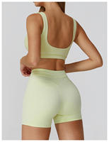 Top Deportivo de Dos Tonos para Mujer, Ropa Deportiva Activa, con Soporte de Impacto, Nuevo, Talla Grande, Top de Gimnasio, Sujetador Deportivo de Nailon