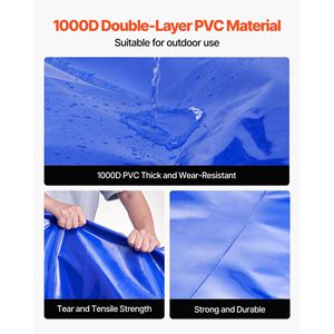 Serbatoio Contenitore d'Acqua Pieghevole in TPU da 400L (105,7 Galloni) Grande Capacità, Sacca Morbida Portatile in PVC 1000D per Esterni - Product Image 3