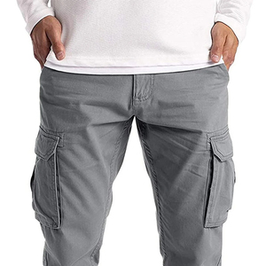 Pantalon cargo pour homme, tendance streetwear, design multi-poches, en coton - Product Image 5