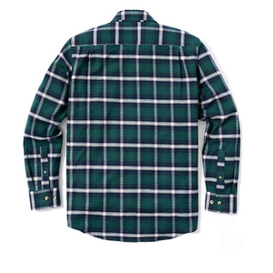 Chemise décontractée à carreaux en flanelle brossée 100 % coton à manches longues boutonnée pour homme, vente en gros OEM 2020 - Product Image 1