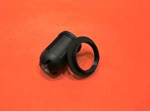 Portalámparas de Plástico con Rosca Completa y Bloqueo Automático E27, Color Negro - Product Image 2