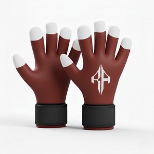 Gants de gardien de but unisexes de qualité supérieure, personnalisés, en matériau respirant, avec protection des doigts et du pouce en PU, RIVIAN ATLANTIC - Product Image 1
