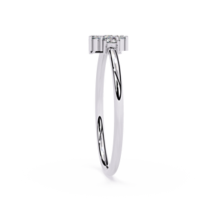 แหวนหมั้นเพชรทรงเหลี่ยมมรกตสำหรับผู้หญิง เพชร CVD ผลิตในห้องปฏิบัติการ ชุบโรเดียม ความใส VVS เพชรสีขาว ของขวัญ ขายส่ง อินเดีย - Product Image 4