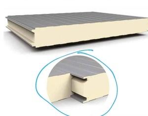 Panel Sándwich de Núcleo de PU con Exterior de Metal Moderno de 10 mm para Techo y Pared, para Taller, Gallinero, Cuarto Frío, Casa Prefabricada, <span class=keywords><strong>Topolo</strong></span> - Product Image 4