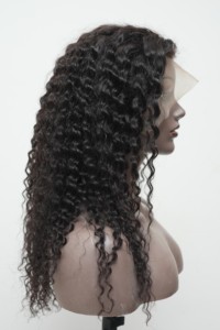 Raw Deep Curly <b>Wigs</b> Human Hair Short <b>Bob</b> Closure <b>Wig</b> Natural Human Hair Peruvian HD Lace Front Cuticle Aligned Human Hair <b>Wigs</b> - Product Image 3