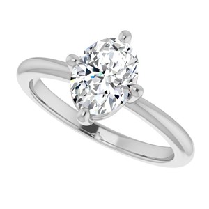 1.25 Carat Oval Cut Moissanite Engagement Ring Customized Solitaire Proposal Ring <b>Gift</b> 925 Sterling Silver <b>Unique</b> Ring <b>For</b> <b>Her</b> - Product Image 3