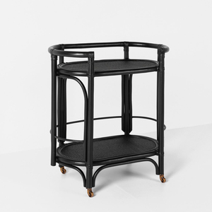 Hotel decoration best-pick rattan beverage cart food service trolley mobile utility serving trolleys - Product Image 6