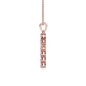 Pendentif en diamant de laboratoire de 0,48 carat en or rose 9 carats, bijou délicat pour femme, idéal pour les fiançailles et les célébrations - Product Image 6