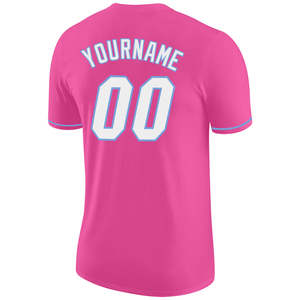 Camiseta de Béisbol Rosa Personalizada de Moda al por Mayor para Mujer, Camisa de Equipo Estilo Urbano Y2K, Marca Privada OEM, Proveedor de Camisetas para Hombre de EE. UU. - Product Image 4
