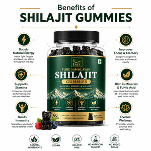Gummies de Shilajit avancées, gummies de Shilajit de l'Himalaya de qualité supérieure avec des minéraux naturels et de l'acide fulvique pour soutenir l'énergie et la résistance. - Product Image 5