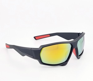 Lunettes de soleil de sport tendance personnalisées avec monture en PC et design à bordure complète pour hommes et femmes, protection UV400, activités de plein air - Product Image 2