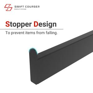 ชั้นวางเสื้อผ้าแบบติดผนังทรงสี่เหลี่ยมผืนผ้า ทำจากโลหะคุณภาพสูง แข็งแรง ทนทาน ประกอบง่าย รูปทรงตรง สำหรับร้านค้าปลีก - Product Image 4