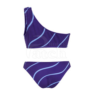 Conjunto de Bikini Moderno de Dos Piezas para Mujer, Traje de Baño con Braguita de Pierna Alta y Top Elegante, Ideal para la Playa, Vacaciones, Piscina, Resort de Verano - Product Image 3