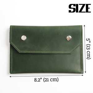 Cartera de Cuero Genuino para Efectivo, con Logotipo Personalizado, Venta al Por Mayor, Organizador de Dinero Premium, LCE-0035 - Product Image 4