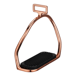 Estribos de Alta Calidad - Acero Inoxidable, Tamaño 120 mm con Almohadilla de Goma Negra - Product Image 1
